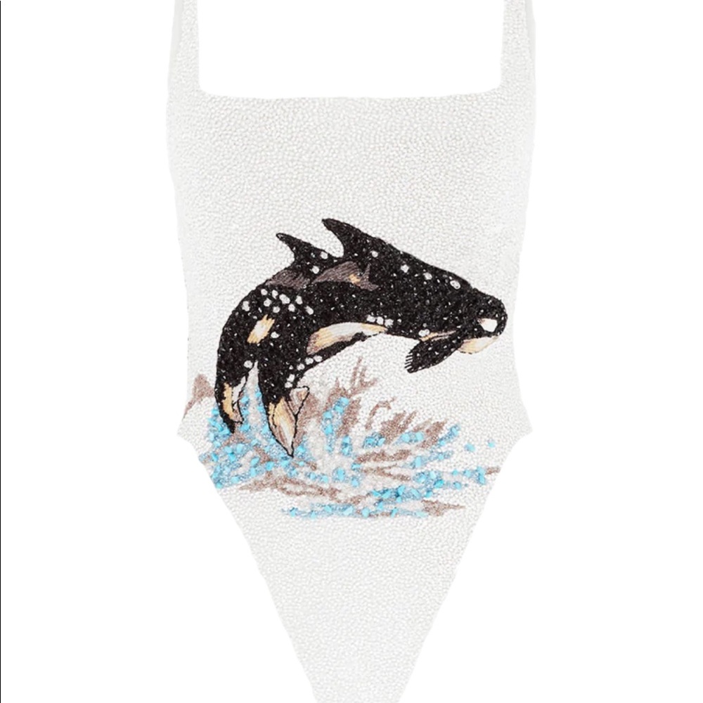 Marina Swimsuit in White by Oceanus